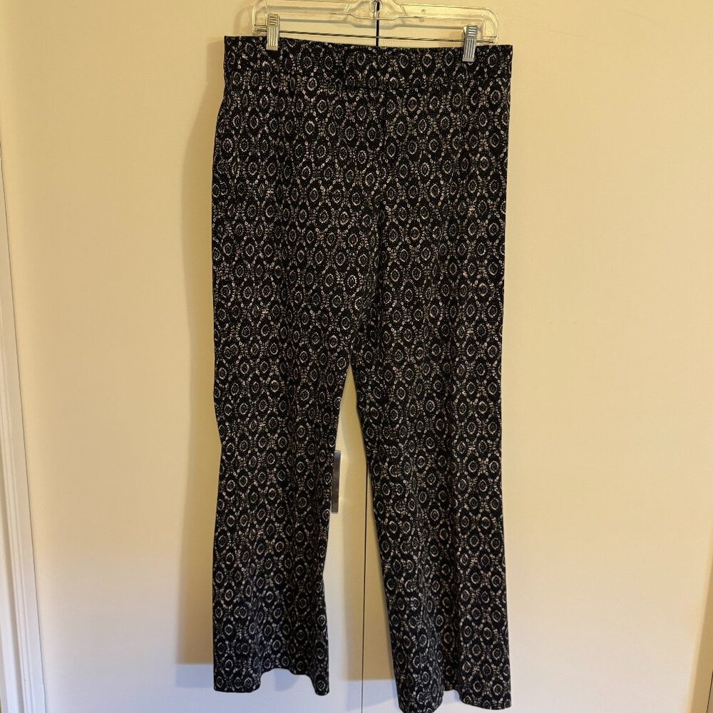 Dana Buckman Black Patterned Pants - image 1